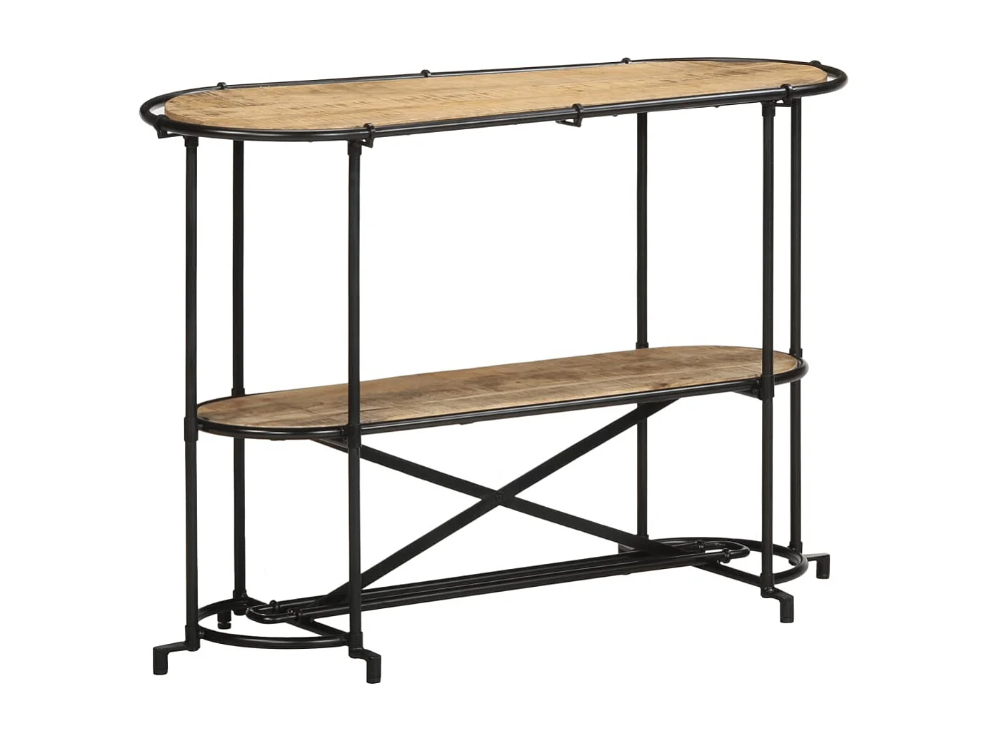 Table console 110x42x76 cm bois massif de manguier brut