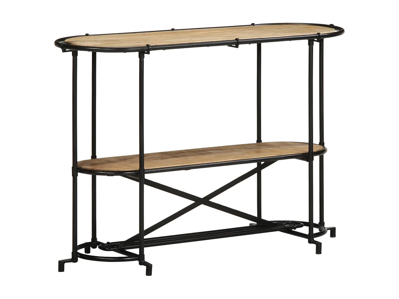 Table console 110x42x76 cm bois massif de manguier brut