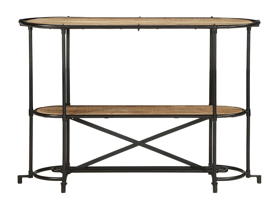 Table console 110x42x76 cm bois massif de manguier brut