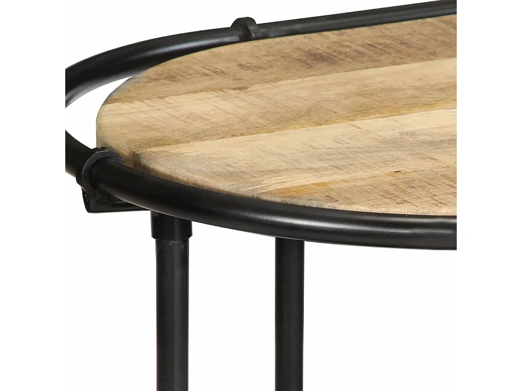 Table console 110x42x76 cm bois massif de manguier brut