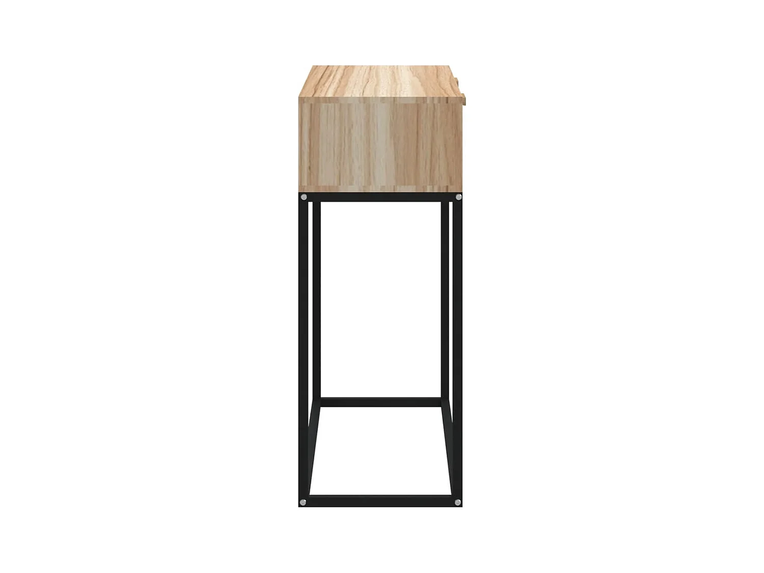 Wandtafel 80x30x75 cm bewerkt hout en ijzer