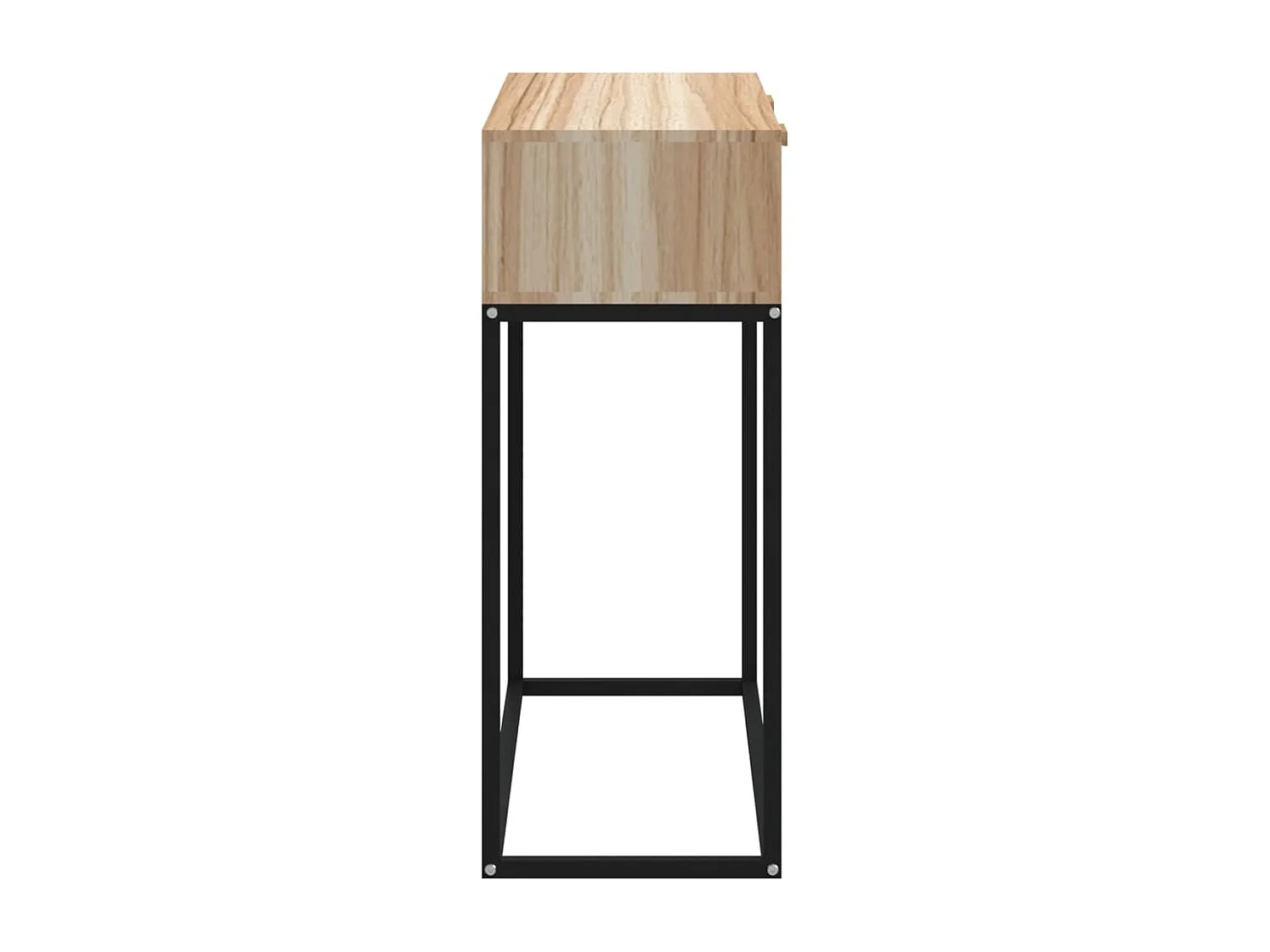 Wandtafel 80x30x75 cm bewerkt hout en ijzer