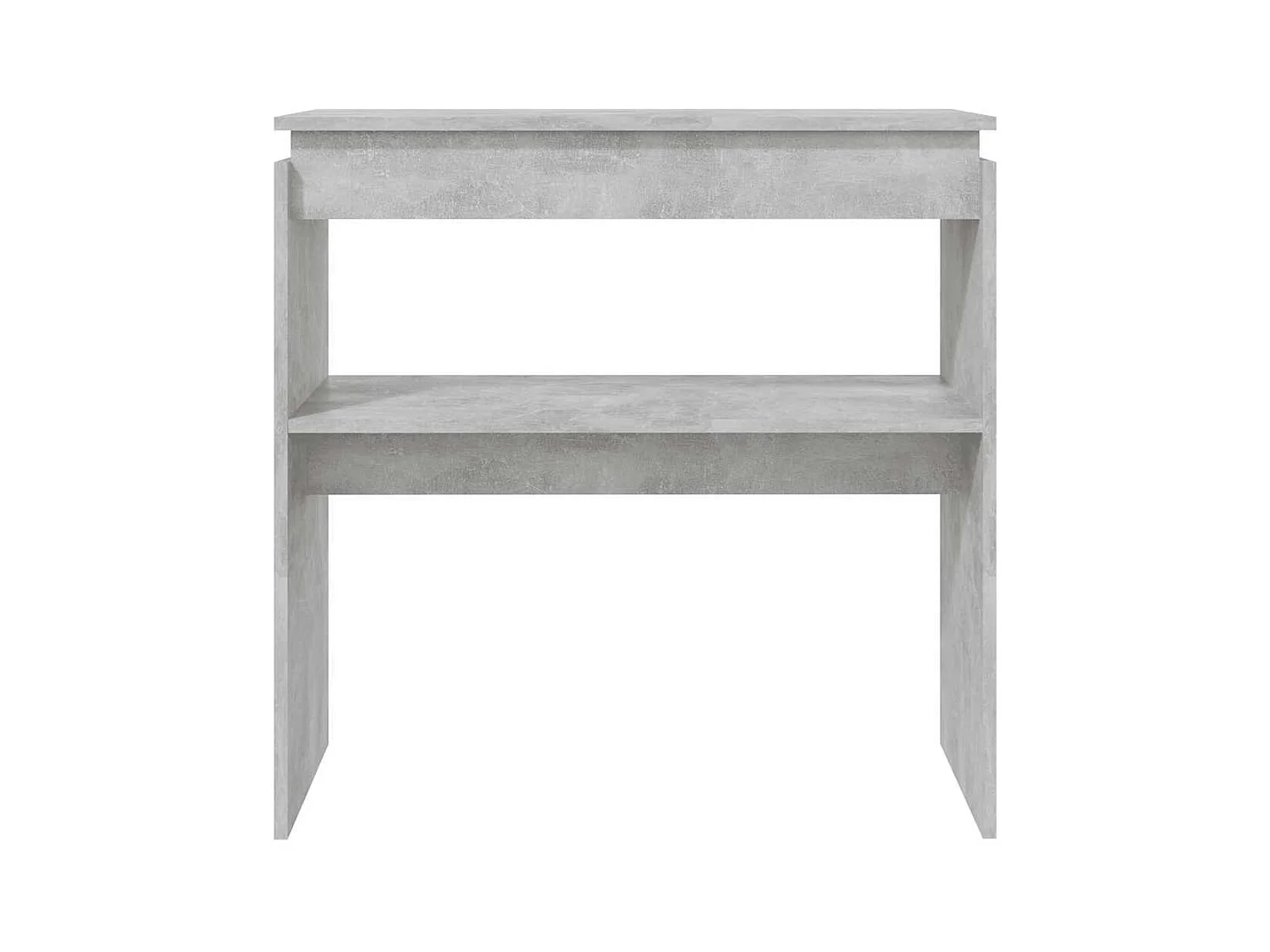 Table console Gris béton 80x30x80 cm Aggloméré