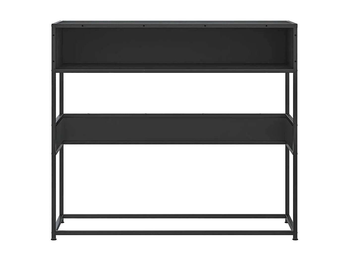 Table console noir 90x35x80 cm bois d'ingénierie