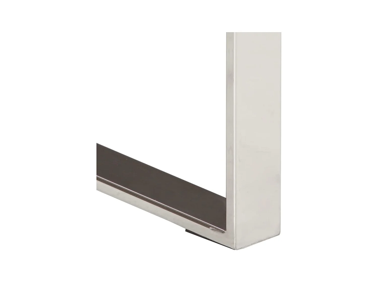 Mesa consola con borde natural madera mango maciza 105x33x76 cm