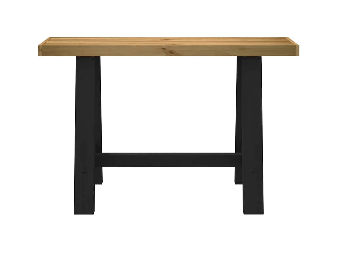 Mesa consola NOAIN patas en A madera maciza pino 120x30x75 cm
