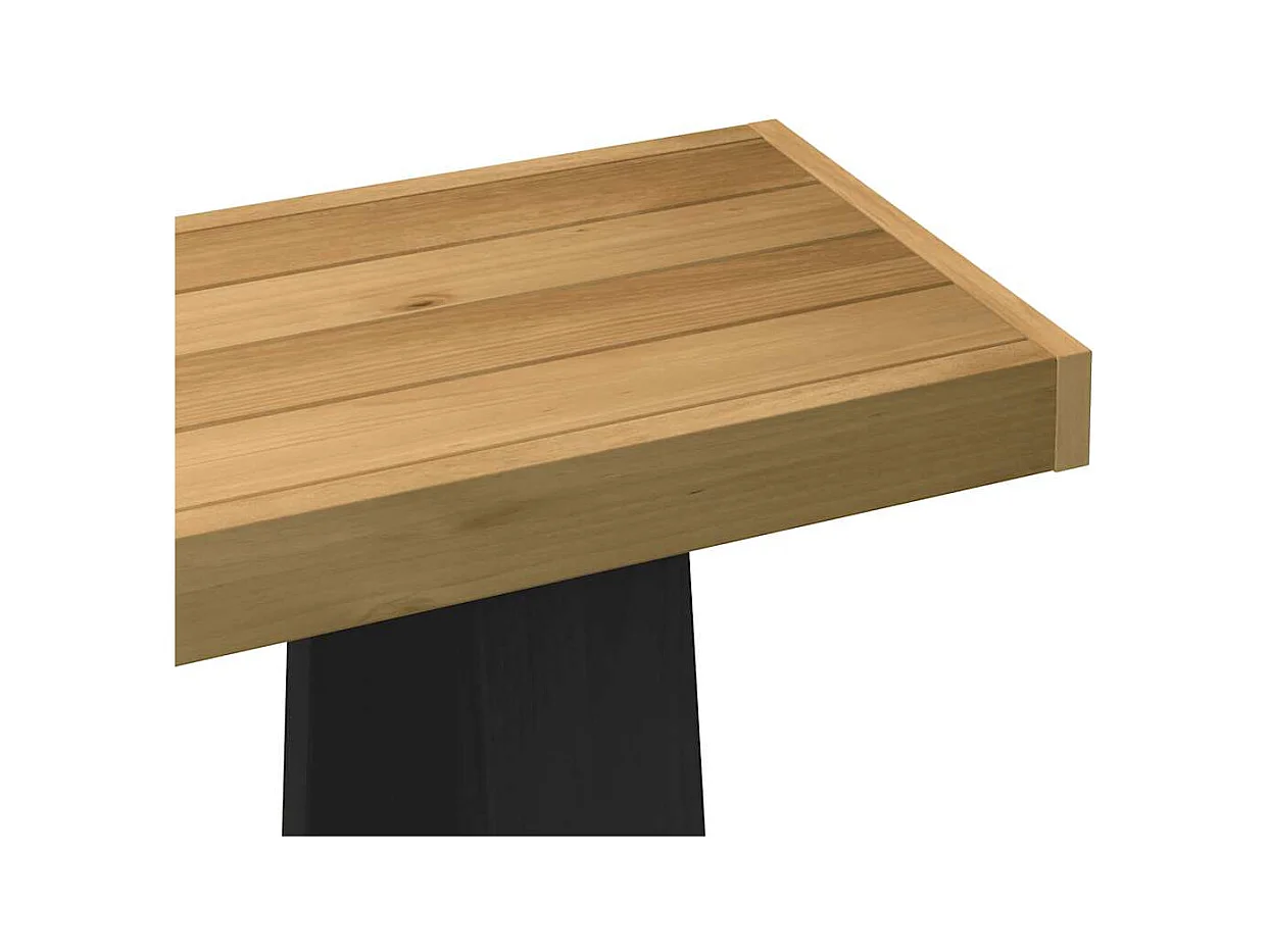 Mesa consola NOAIN patas en A madera maciza pino 120x30x75 cm
