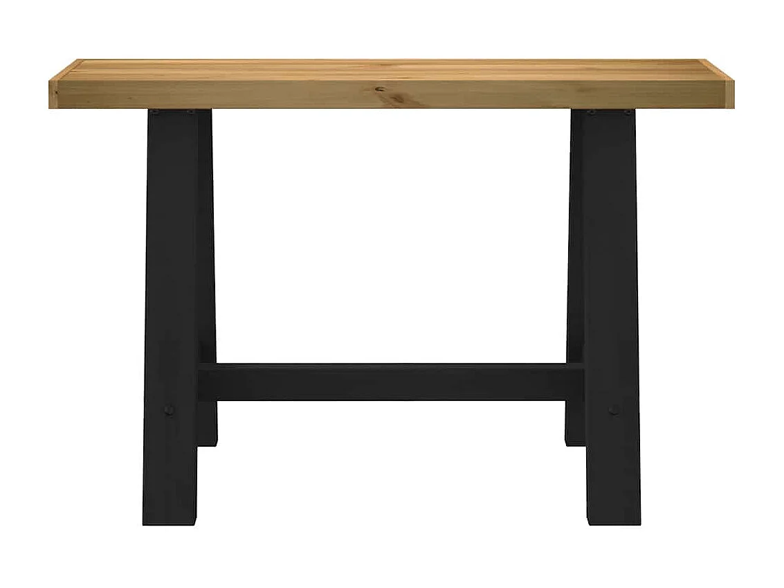Mesa consola NOAIN patas en A madera maciza pino 120x30x75 cm