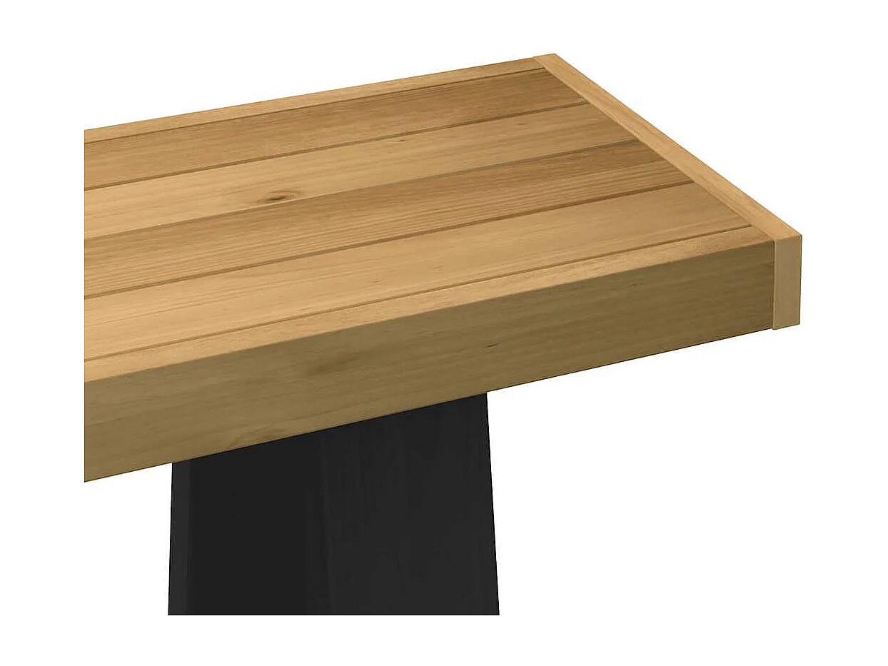 Mesa consola NOAIN patas en A madera maciza pino 120x30x75 cm