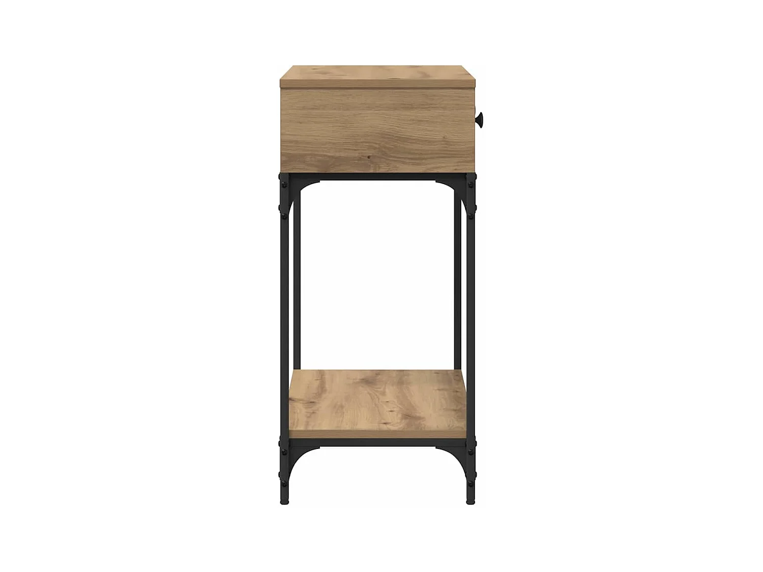 Wandtafel met lade artisanaal eikenkleurig 75 x 34.5 x 75 cm