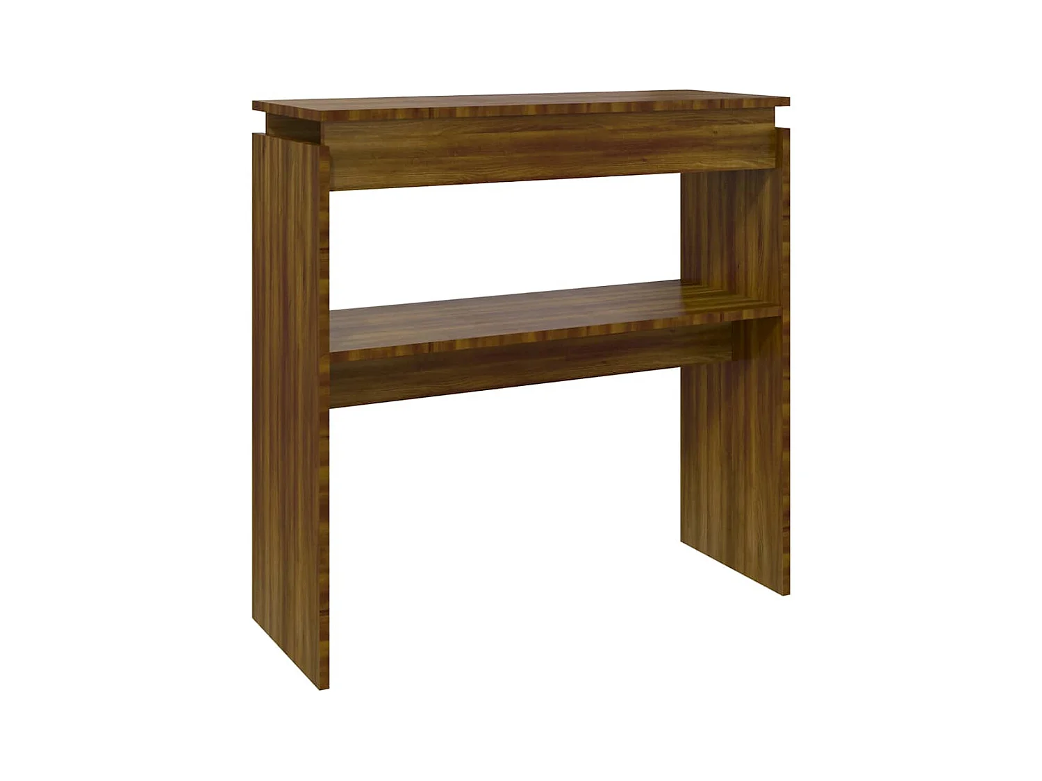 Table console Chêne marron 80x30x80 cm Bois d'ingénierie