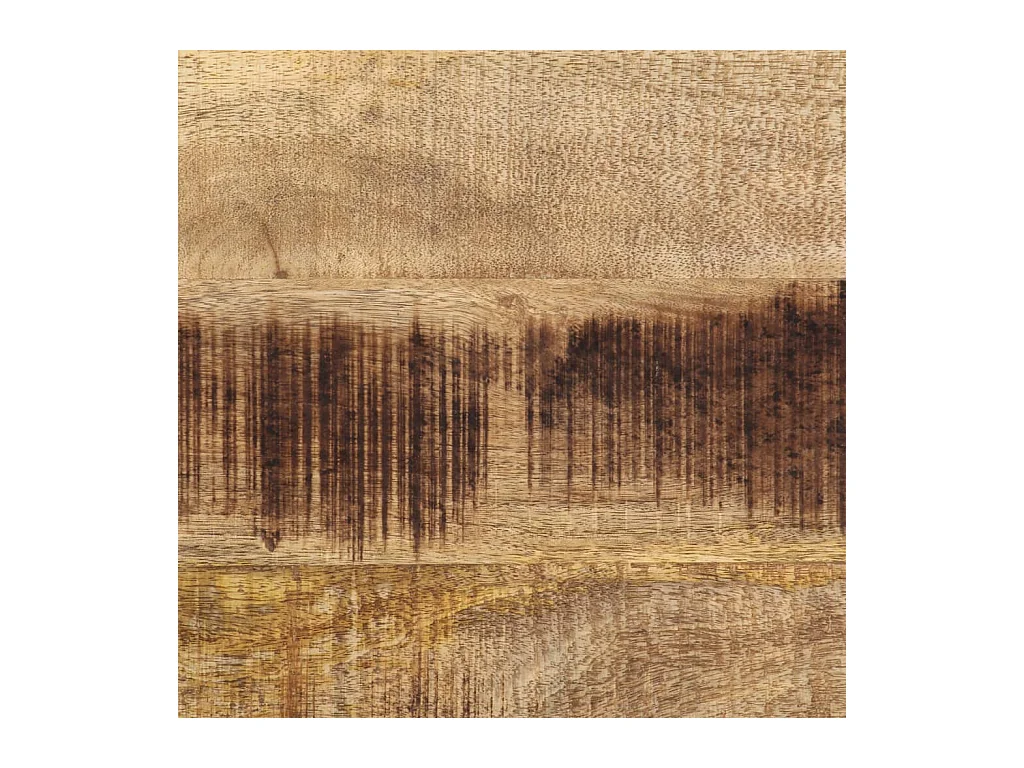 Mesa consola madera maciza de mango rugosa 70x35x70 cm