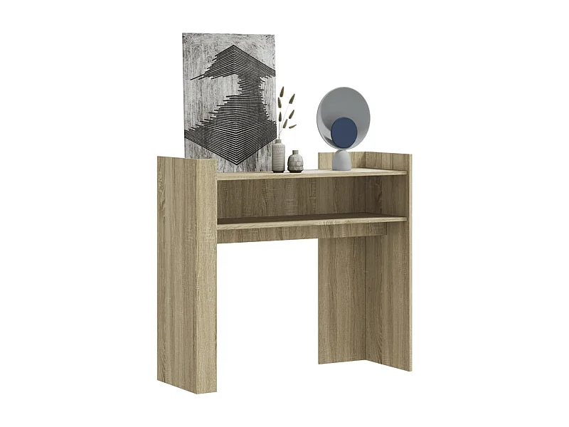Mesa consola de madera de ingeniería roble Sonoma 100x35x90 cm
