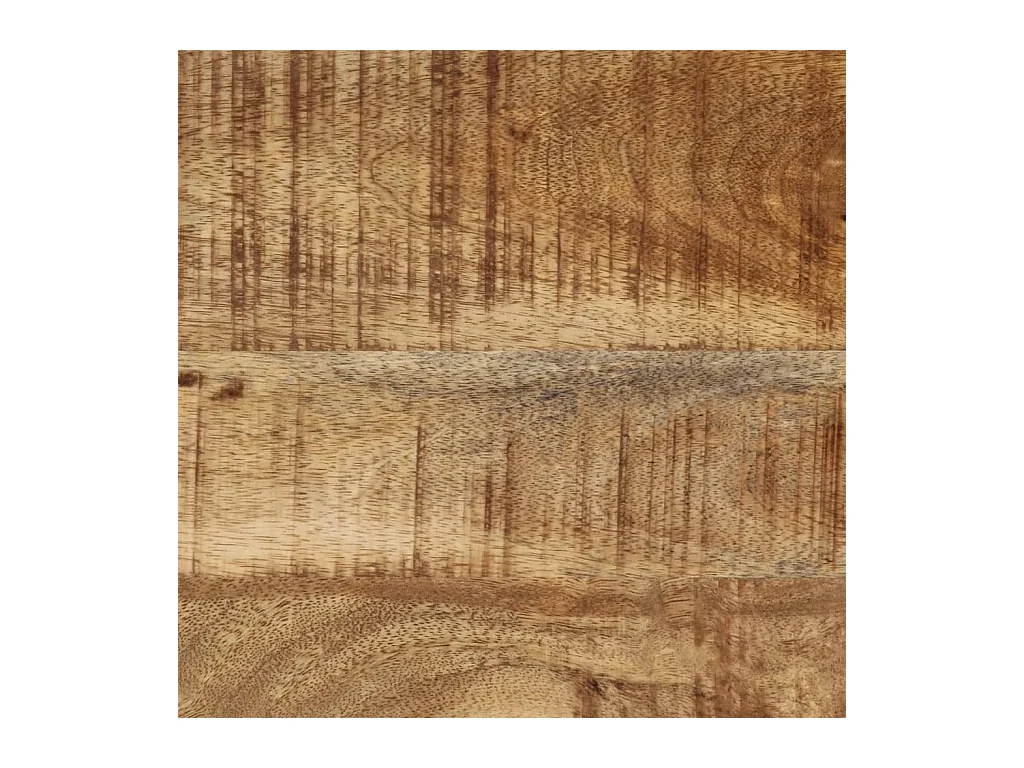Mesa consola madera maciza de mango rugosa 70x35x70 cm
