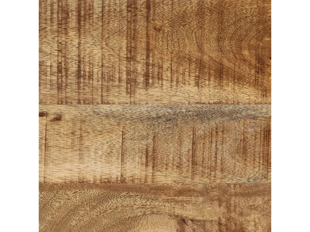 Mesa consola madera maciza de mango rugosa 70x35x70 cm