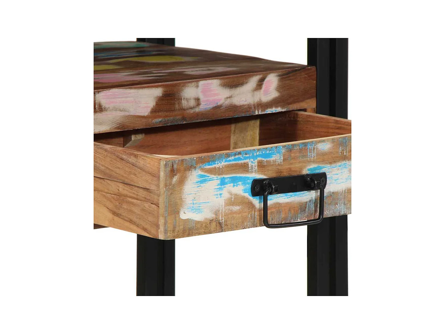 Wandtafel Multikleur 90 x 33 x 75 cm massief gerecycled hout