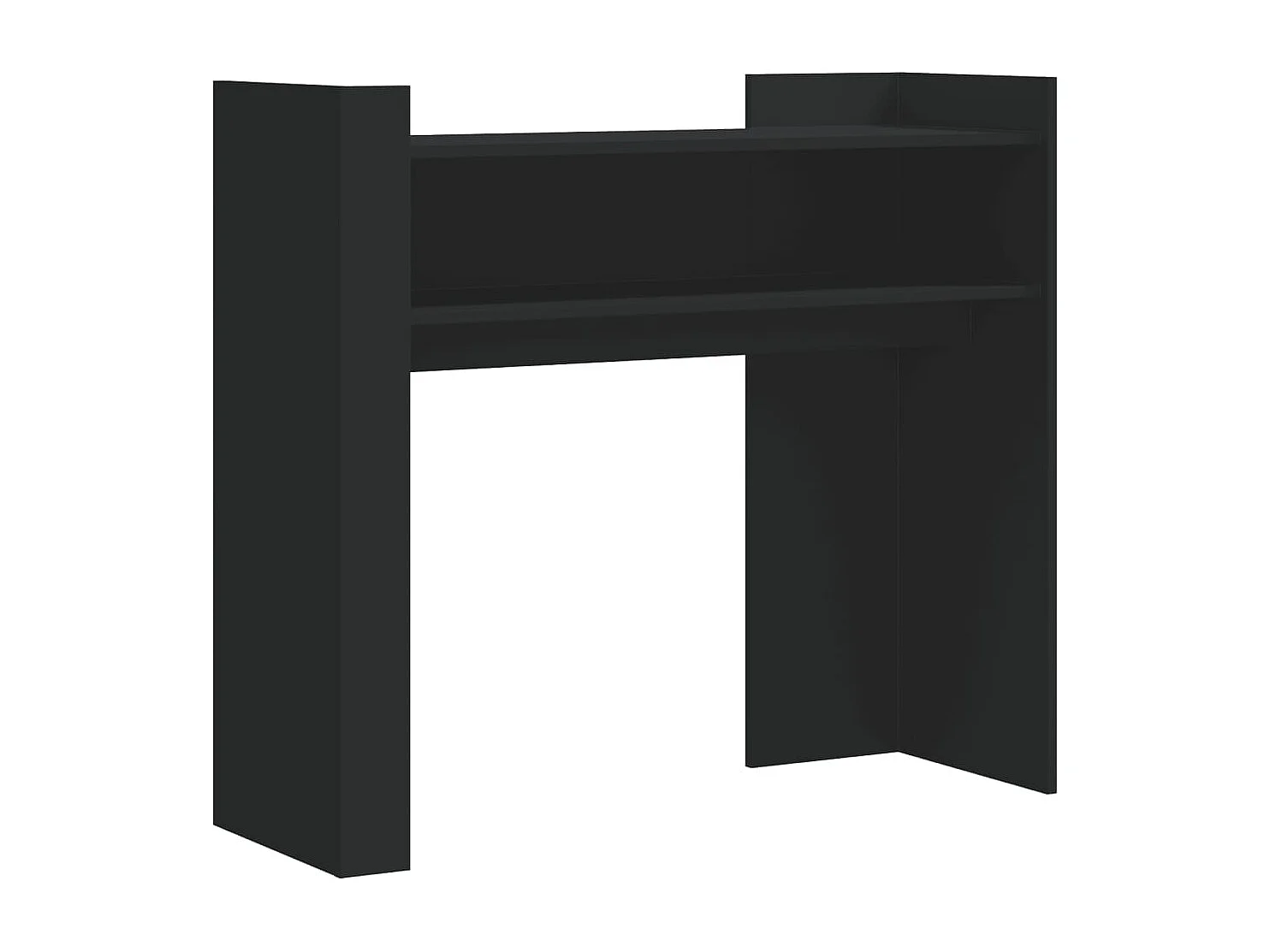 Table console noir 100x35x90 cm bois d&#039;ingénierie
