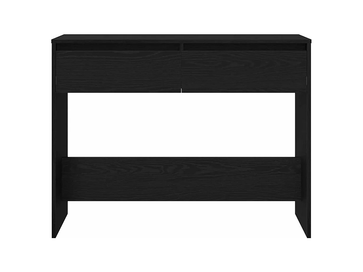Mesa Consola con cajón Roble negro 100 x 35 x 76.5 cm