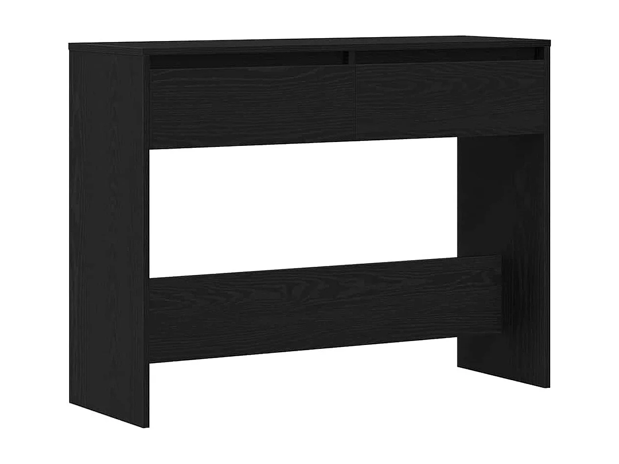 Mesa Consola con cajón Roble negro 100 x 35 x 76.5 cm