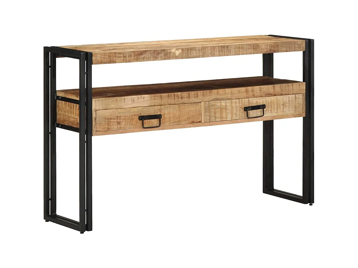 Mesa Consola Marrón 120 x 33 x 75 cm madera maciza de mango