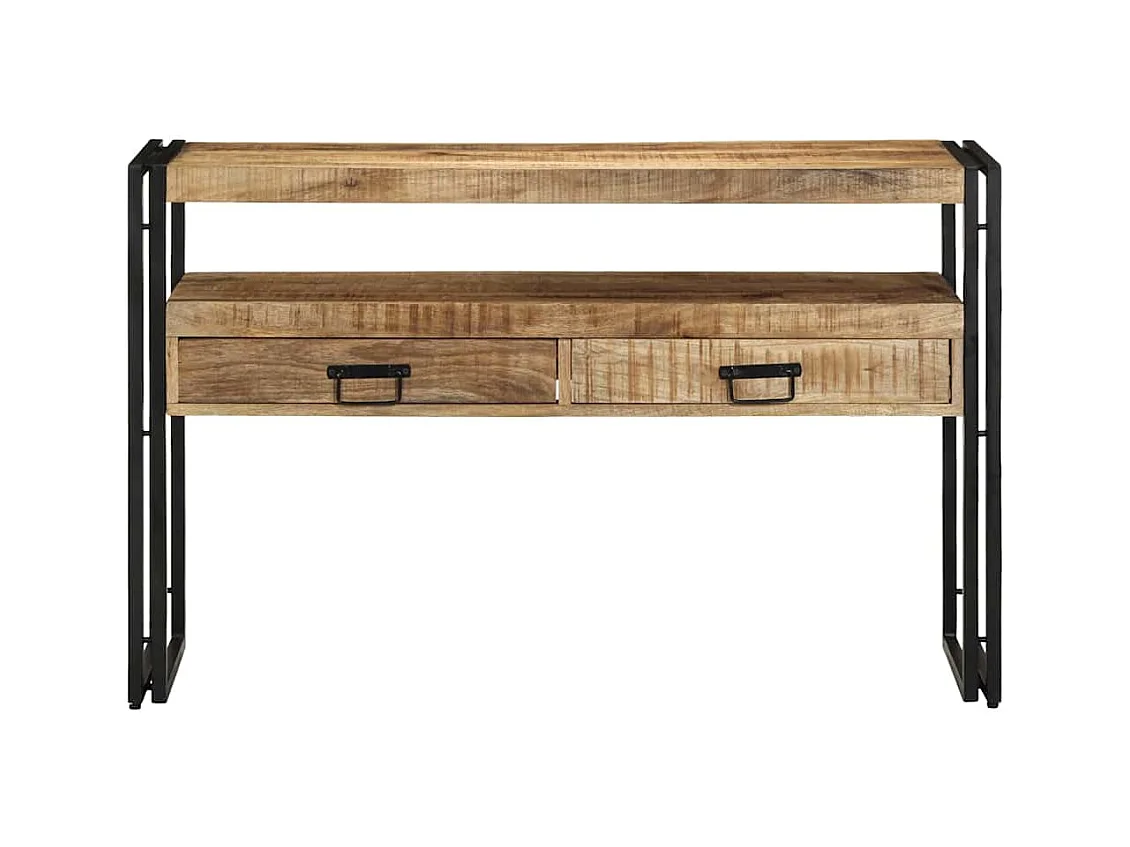 Mesa Consola Marrón 120 x 33 x 75 cm madera maciza de mango