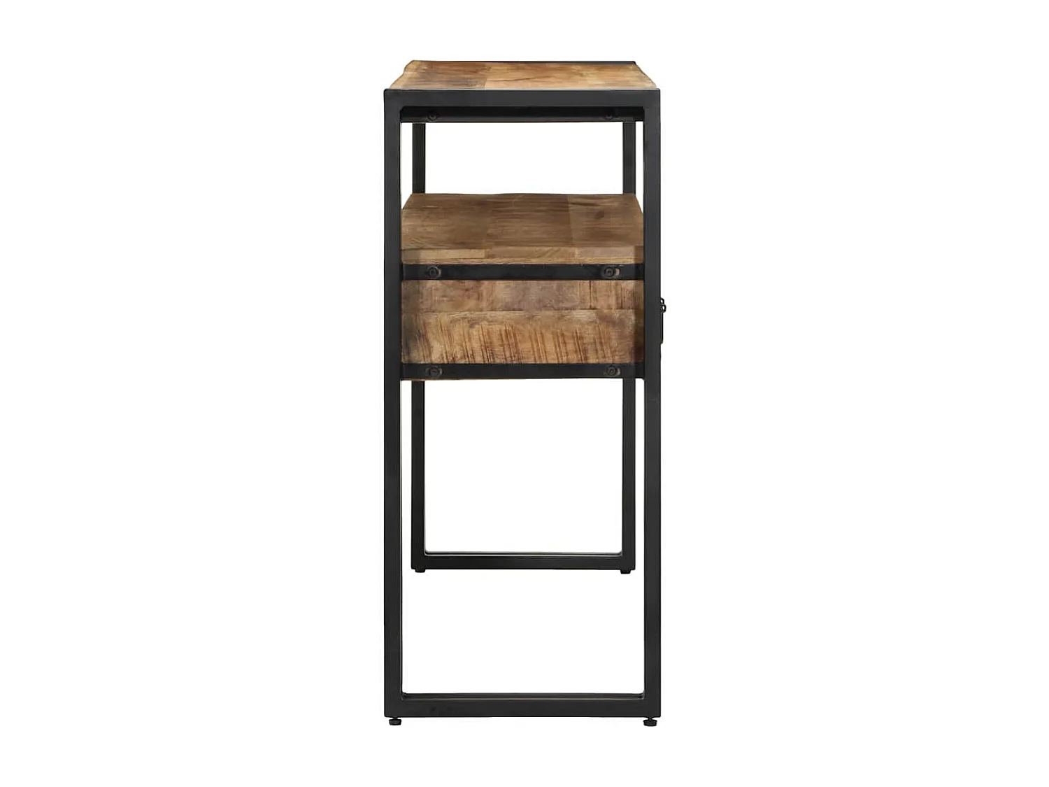 Wandtafel met lade Bruin 120 x 33 x 75 cm massief mangohout