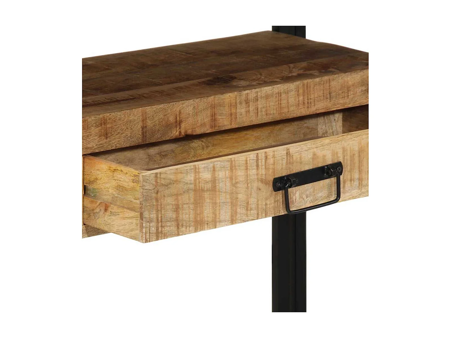 Wandtafel met lade Bruin 120 x 33 x 75 cm massief mangohout