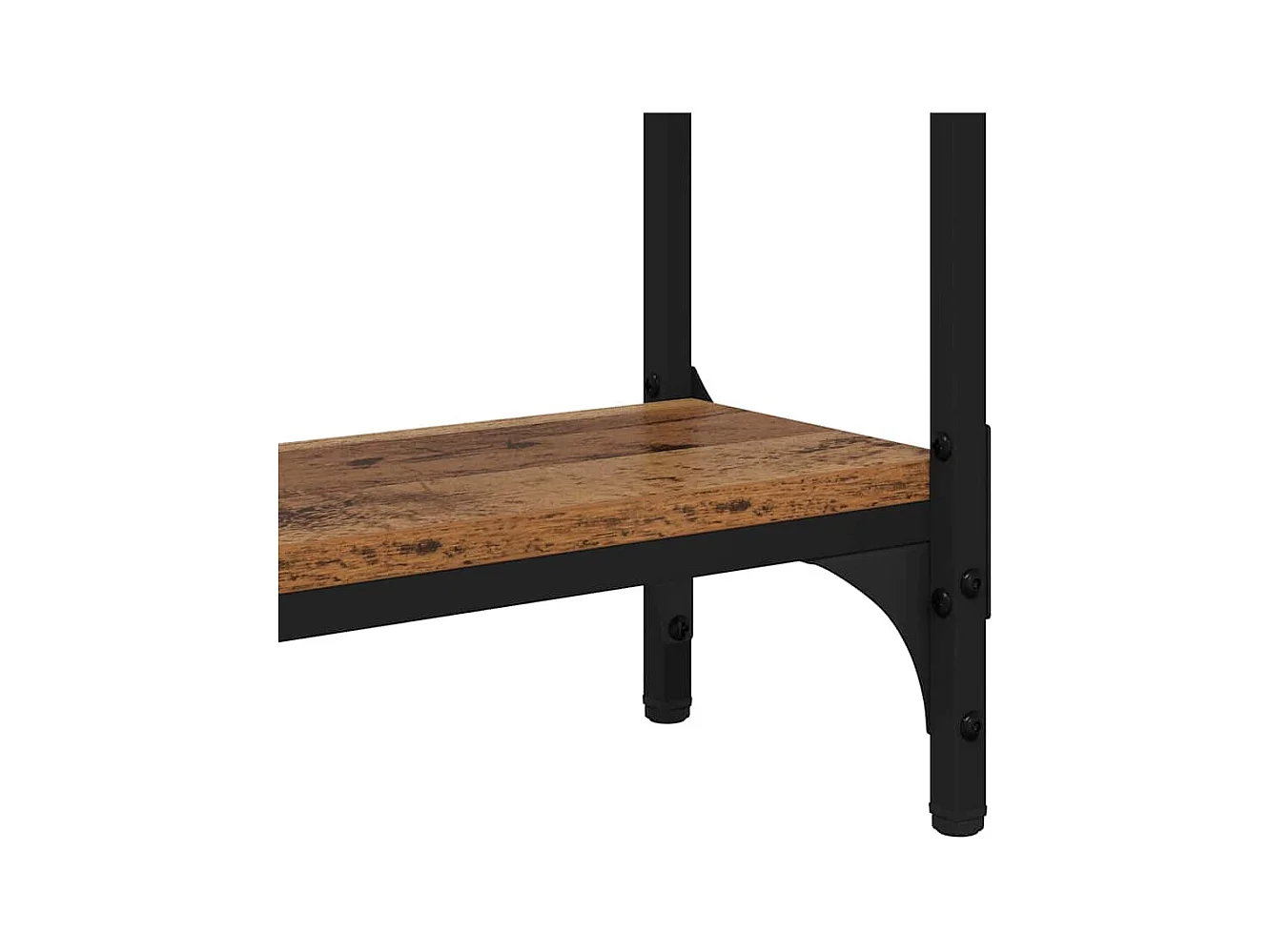 Table console avec étagère Bois ancien 75 x 22.5 x 75 cm