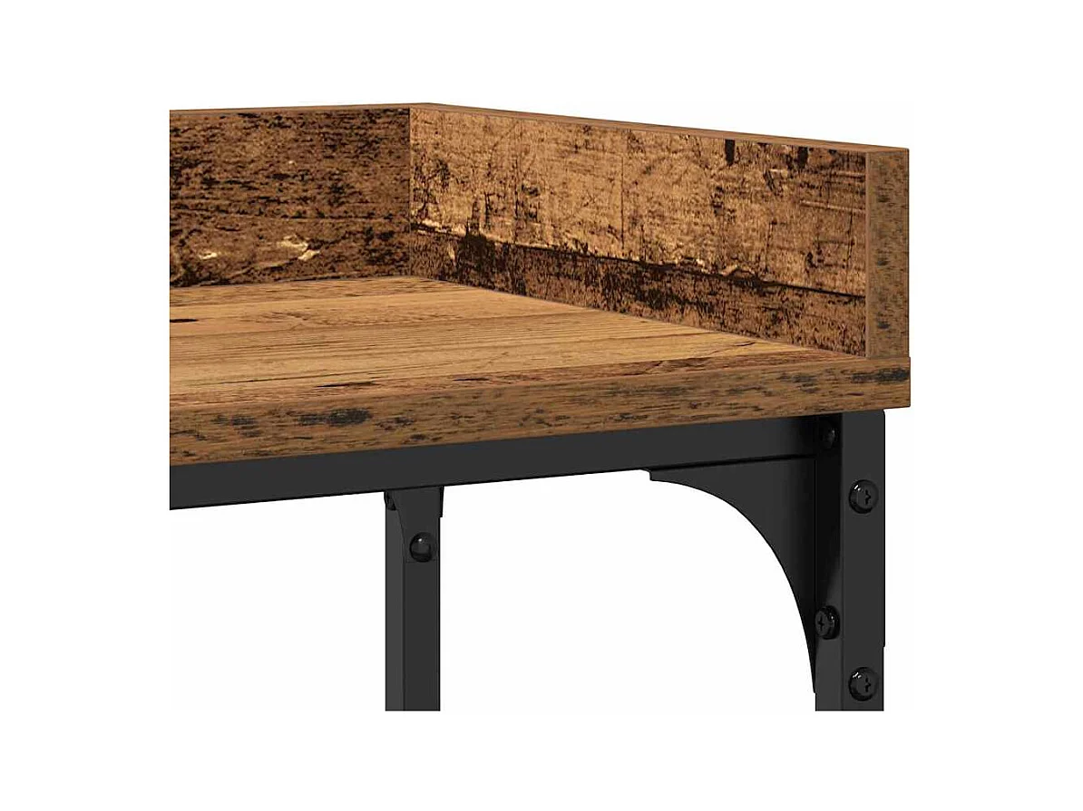 Table Console avec étagère Bois ancien 100 x 30 x 80 cm