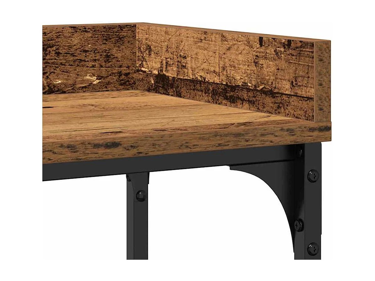 Table Console avec étagère Bois ancien 100 x 30 x 80 cm