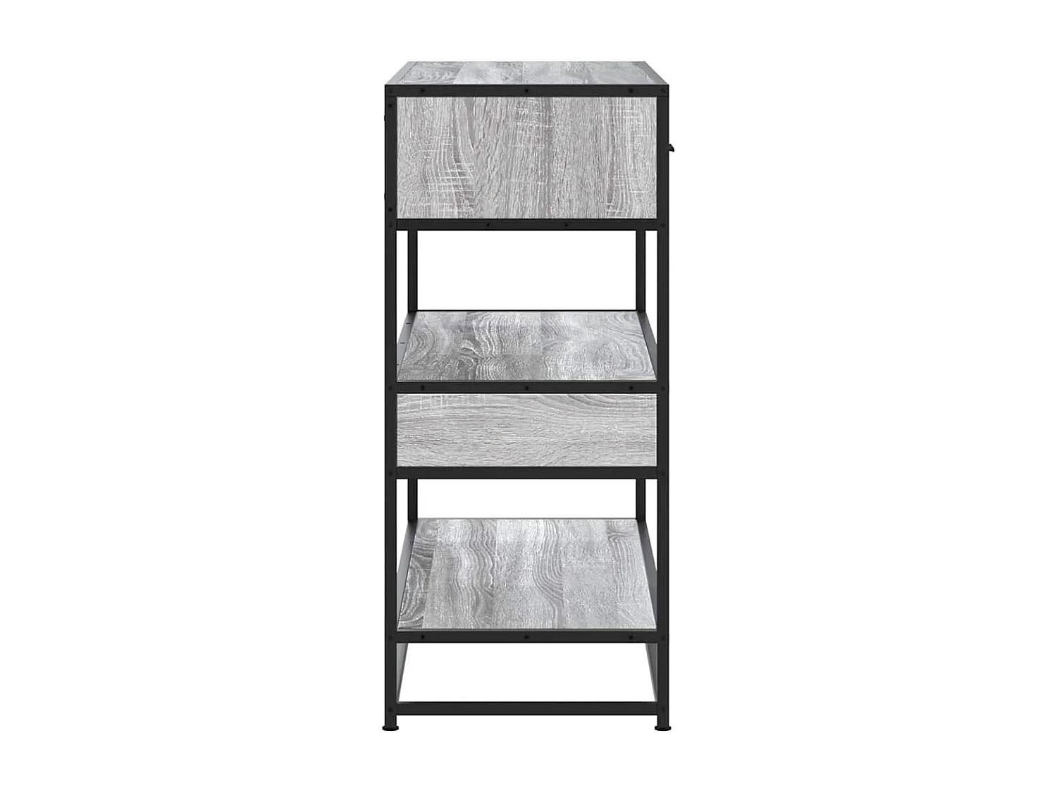 Table console sonoma gris 90x35x80 cm bois d'ingénierie