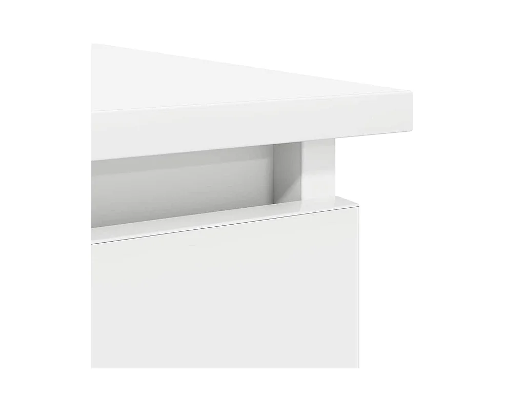 Mesa consola con cajones blanca 85,5x38,5x74,5 cm