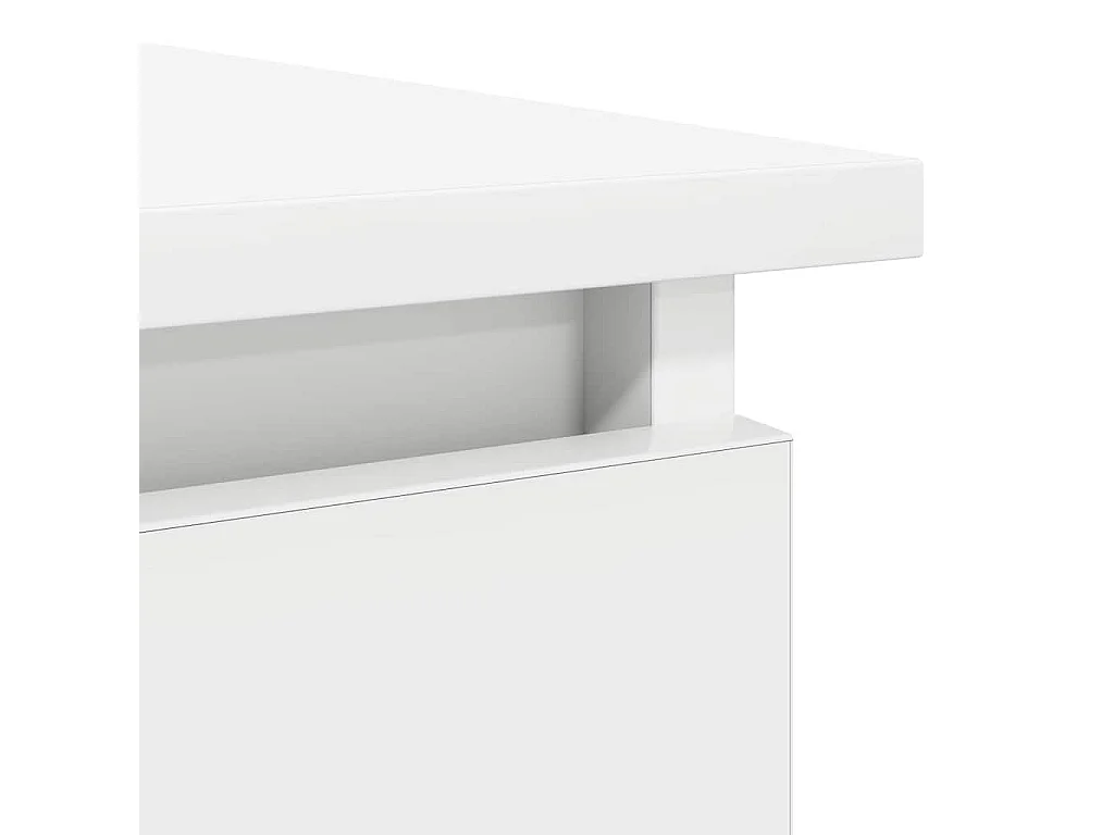 Table console avec tiroirs blanc 85,5x38,5x74,5 cm