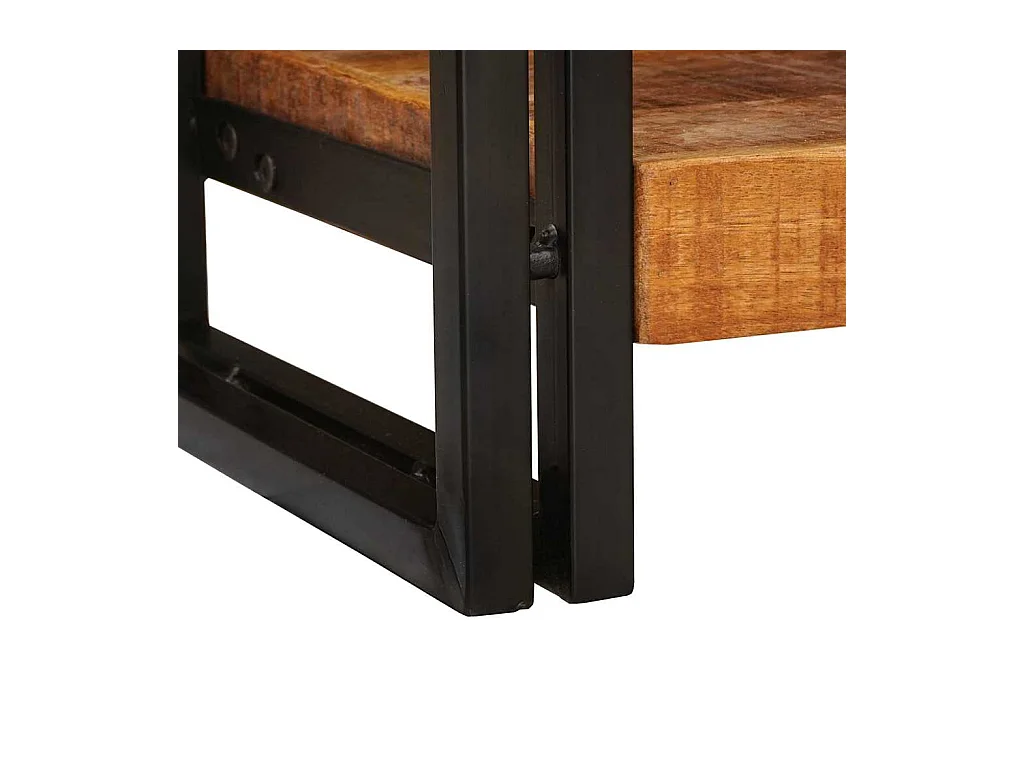 Mesa Consola 90 x 33 x 75 cm Madera maciza de mango rugosa