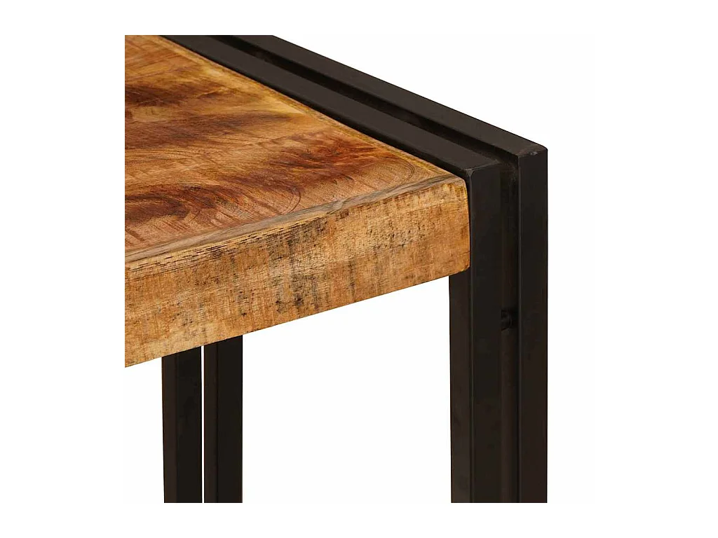 Mesa Consola 90 x 33 x 75 cm Madera maciza de mango rugosa