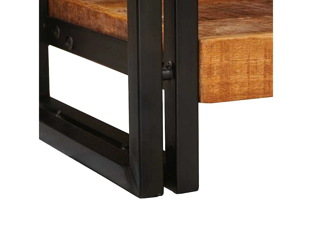 Mesa Consola 90 x 33 x 75 cm Madera maciza de mango rugosa