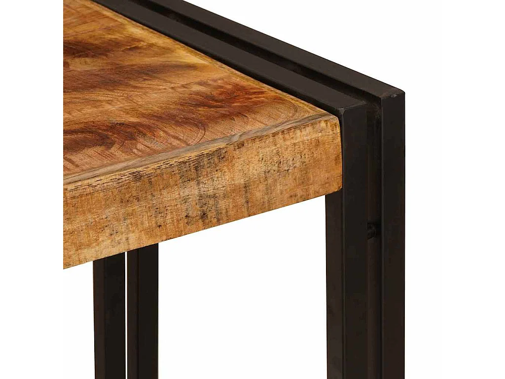 Mesa Consola 90 x 33 x 75 cm Madera maciza de mango rugosa