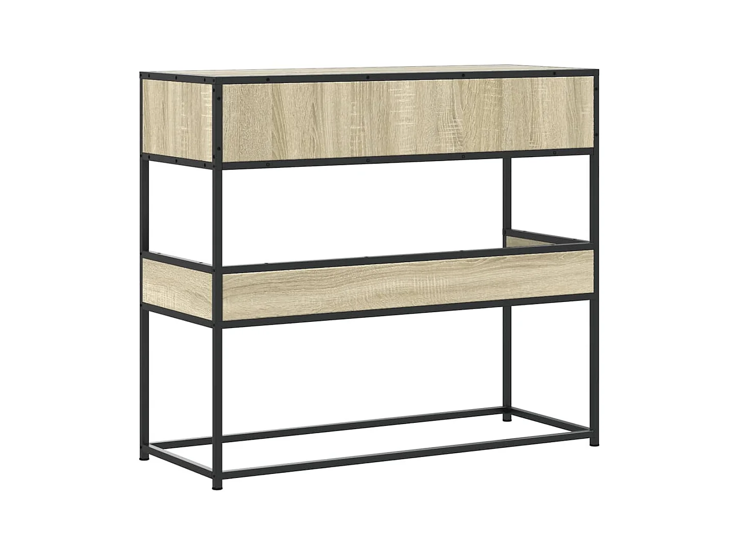 Table console chêne sonoma 90x35x80 cm bois d'ingénierie