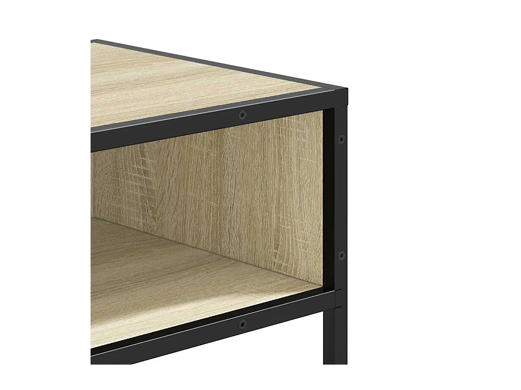 Table console chêne sonoma 90x35x80 cm bois d'ingénierie