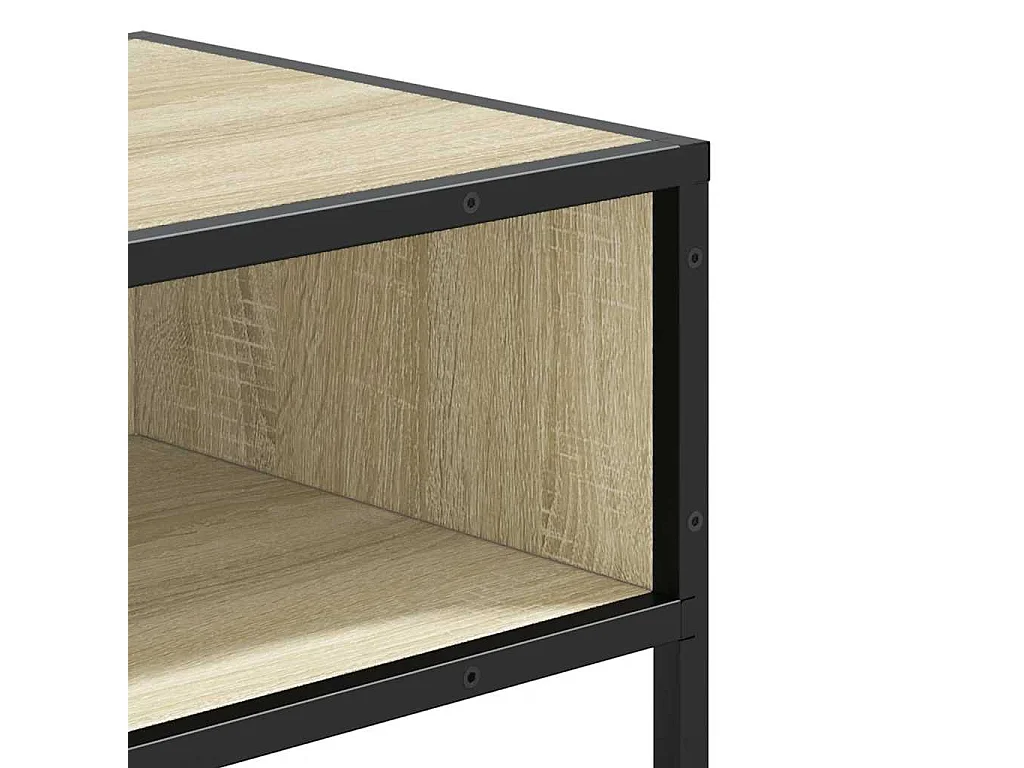 Table console chêne sonoma 90x35x80 cm bois d'ingénierie