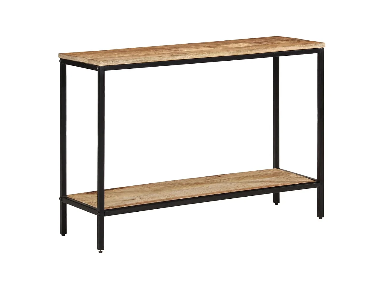 Mesa consola madera maciza de mango rugosa 100x35x70 cm