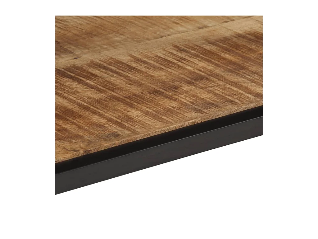 Mesa consola madera maciza de mango rugosa 100x35x70 cm