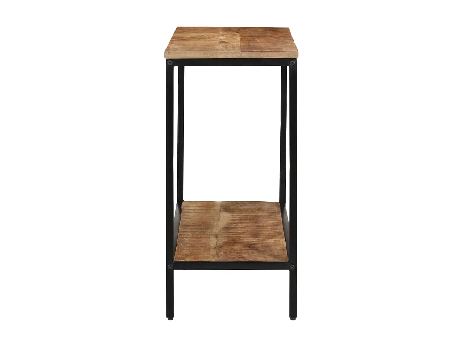 Mesa consola madera maciza de mango rugosa 100x35x70 cm