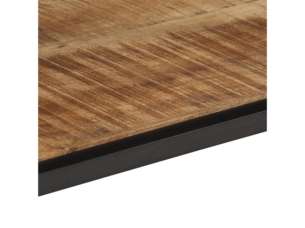 Mesa consola madera maciza de mango rugosa 100x35x70 cm