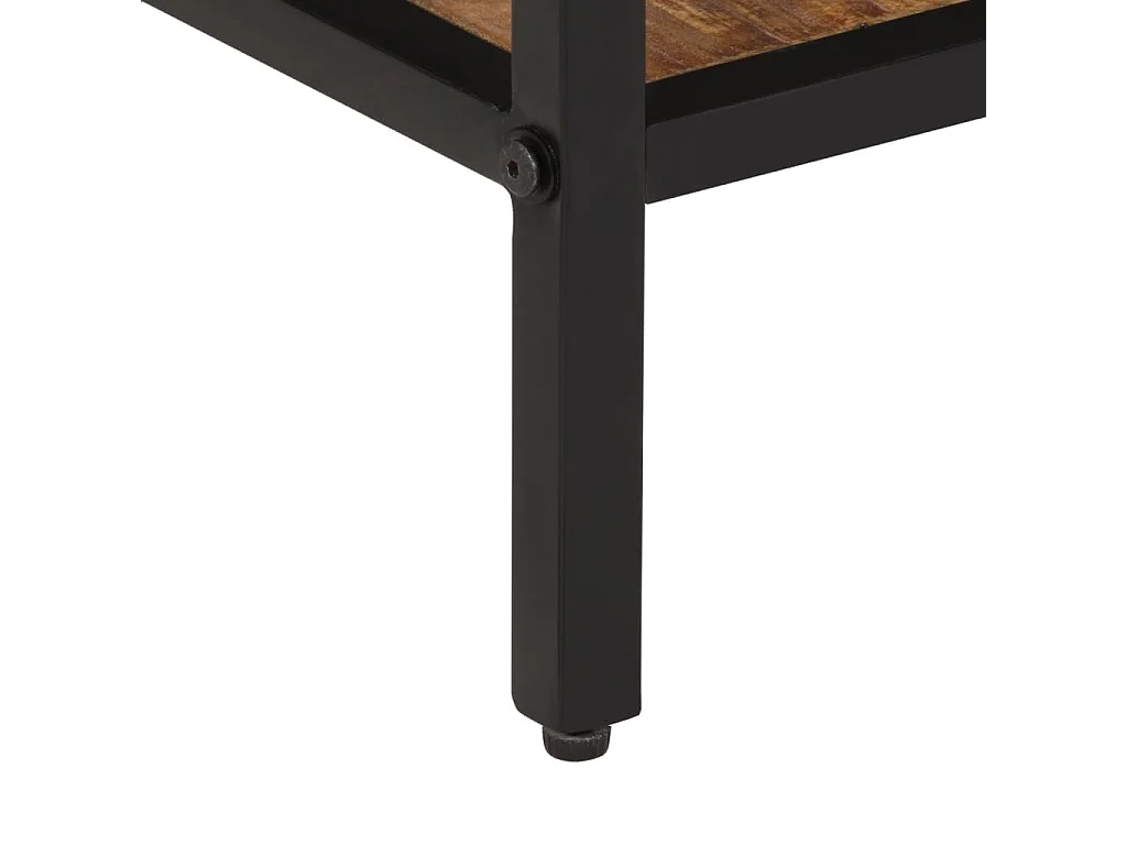 Mesa consola madera maciza de mango rugosa 100x35x70 cm