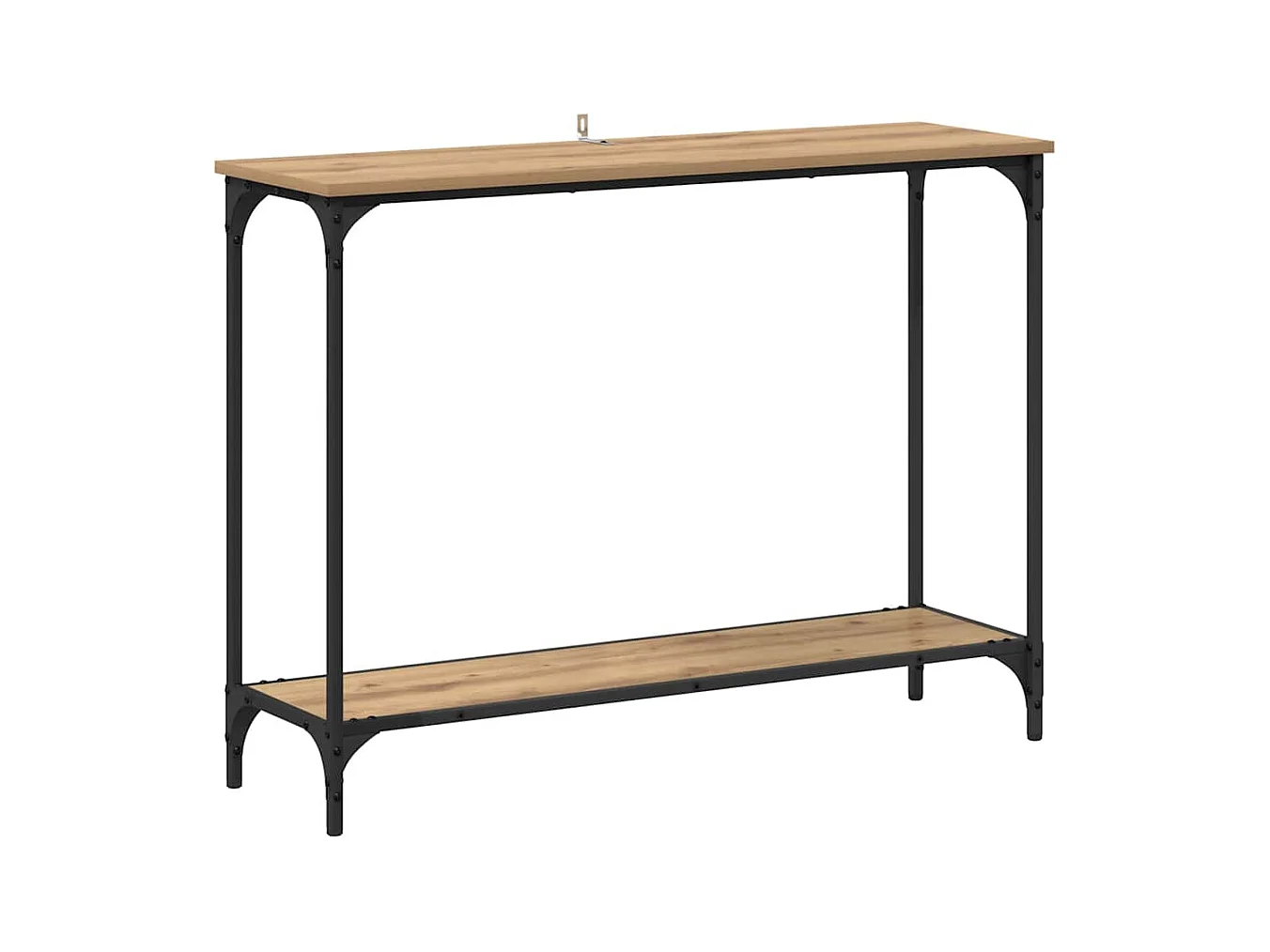 Mesa Consola con estante Roble artisan 101 x 30.5 x 75 cm