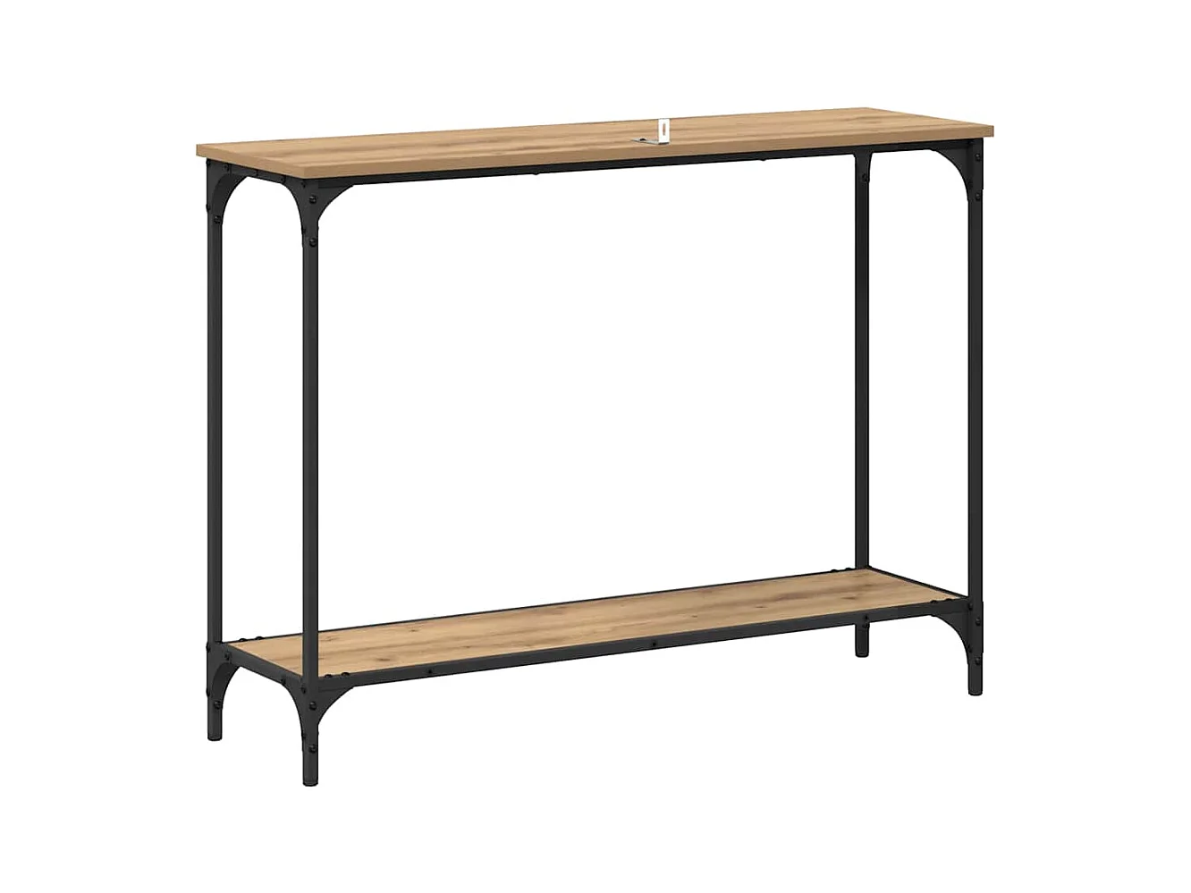 Mesa Consola con estante Roble artisan 101 x 30.5 x 75 cm
