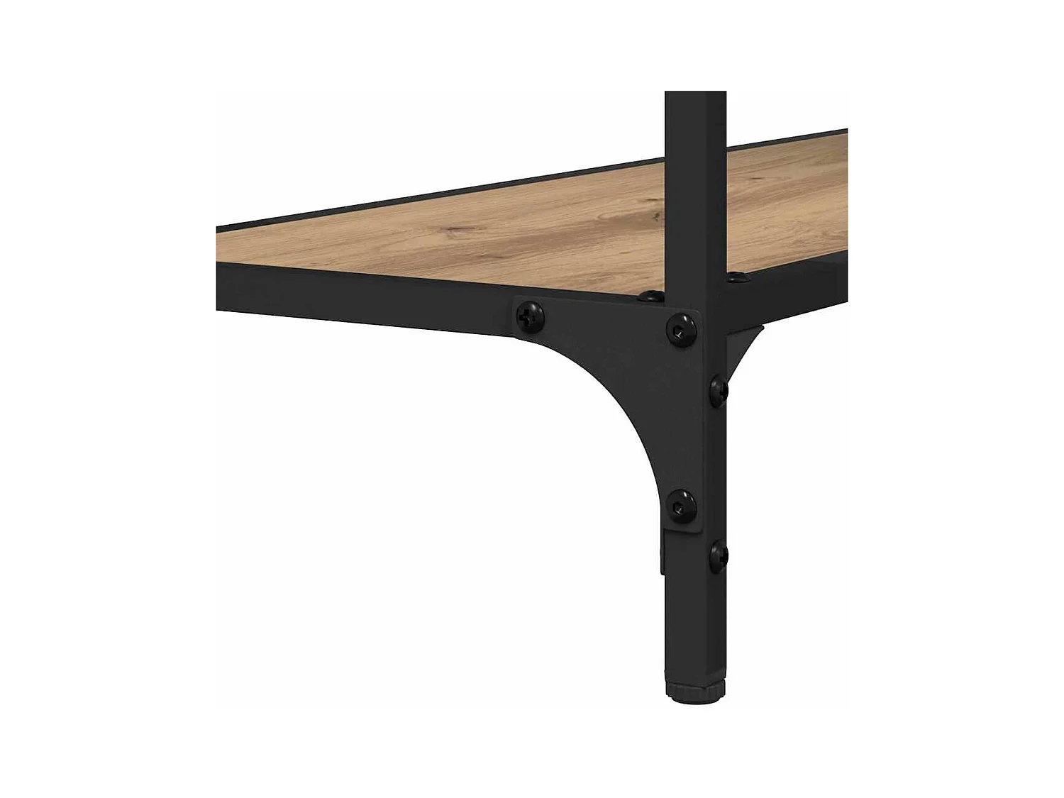 Mesa Consola con estante Roble artisan 101 x 30.5 x 75 cm