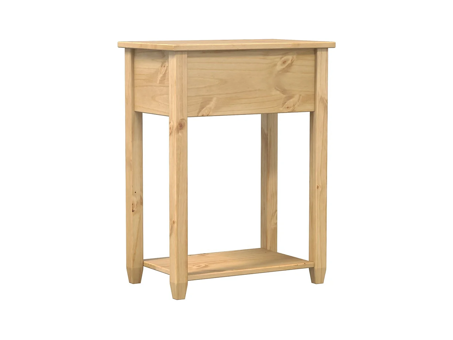 Mesa consola Corona madera maciza de pino 55x35x73 cm