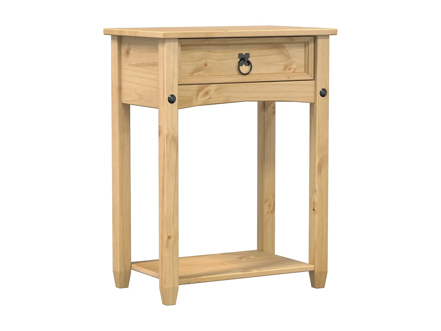 Table console Corona 55x35x73 cm bois de pin massif